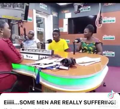 Woman slaps her husband during a live radio broadcast