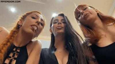 we'd love to spit in your mouth!