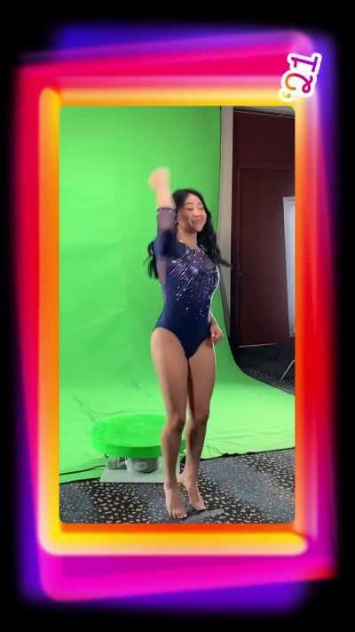 US gymnast Suni Lee. That body