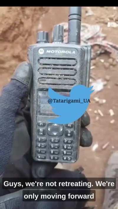 A Russian commander caught over the unencrypted comms telling his men to fire on any retreating Russian soldiers