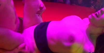 this hot couple has sex with a crowd present