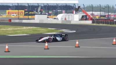 Perfectly following the racing line