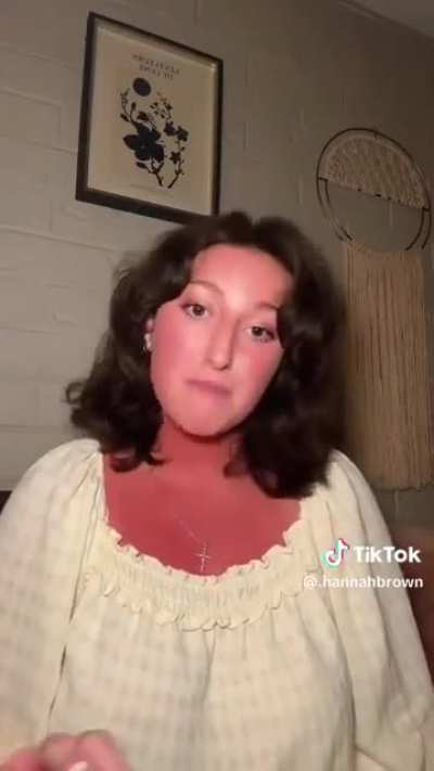 Hannah Brown, who became internet famous for doing waitress skits, has lost over 140k followers in a day after being spotted at Charlie Kirk's vigil