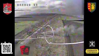 Ukrainian FPV pilots attack another Russian Strela-10 air defense system. Zaporizhzhia Oblast.