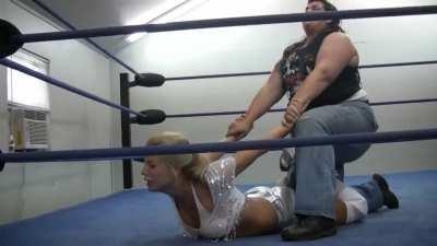 Blonde beaten like a rag doll