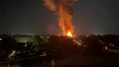 Fire on East fifth street