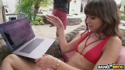 Behind The Scenes Emily Willis and Riley Reid