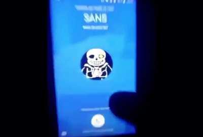Sans is now calling people..