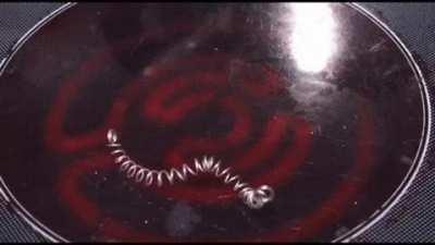 Metal memory. Items return to their original shape under heat