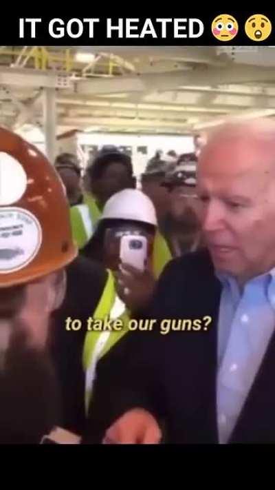 Biden gets into it with union worker