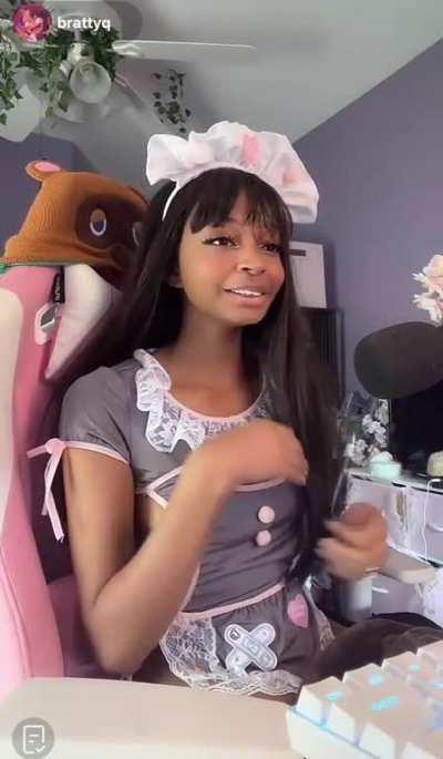 She tried so hard not to slip, but eventually failed. 