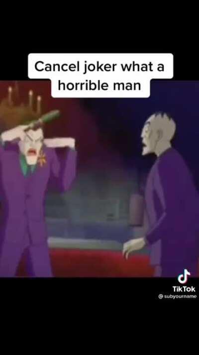 Damn cancel him right now