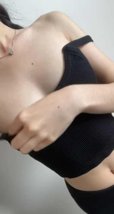 Would you fuck a Chinese girl with perky tits?