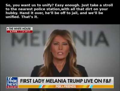 Melania wants us to 
