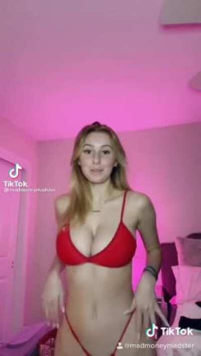 Massive tits tiny bikini