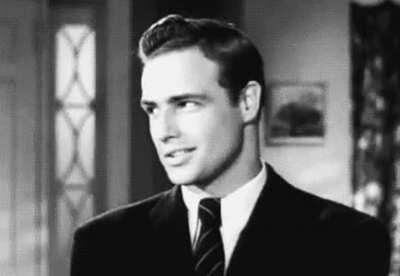 Brando and his famous eye roll.