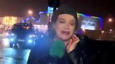Teresa Mannion reporting live on RTE (Ireland)