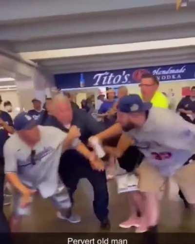 female dodger fans fight each other