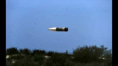 Shock waves from a 155mm Artillery Projectile