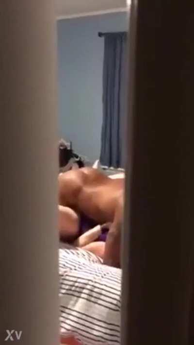 Careful coming home from work early unannounced, you might find your wife like this