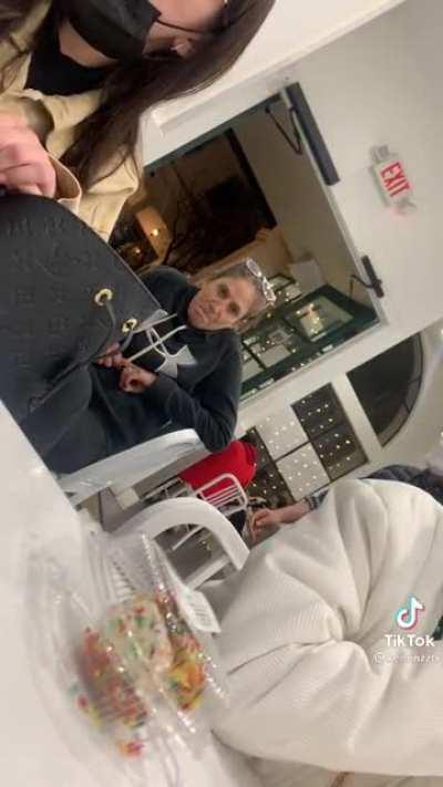 Her invisibility spell ran out