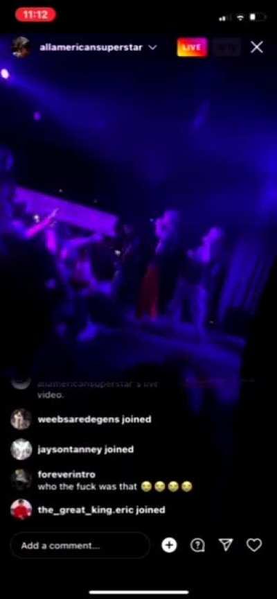 bro got pushed off the stage