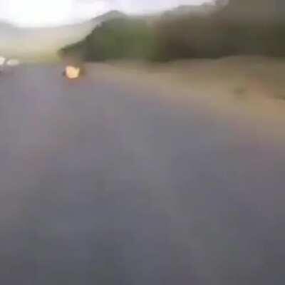 HMFT after doing gymnastics on the motorcycle