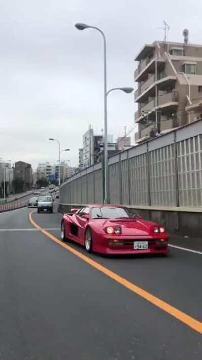 FERRARI TESTARROSA W/ BODY KIT KOENIN IN JAPAN