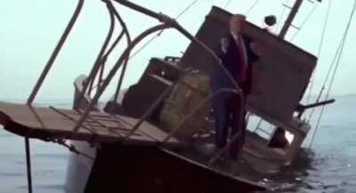 He's sinking the Republican party and he's enjoying it