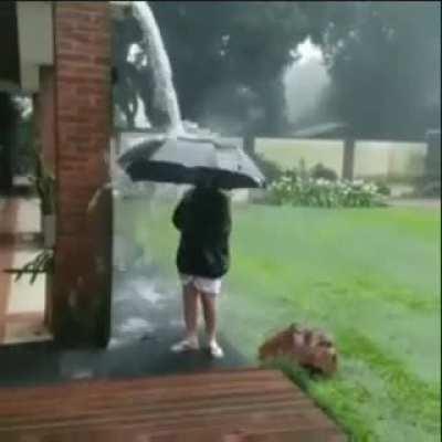 Nothing wrong with enjoying the rain