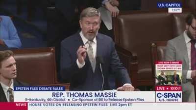 “I’m sorry if one of your billionaire donors is going to get embarrassed because he went to rape island.” -Rep Thomas Massie