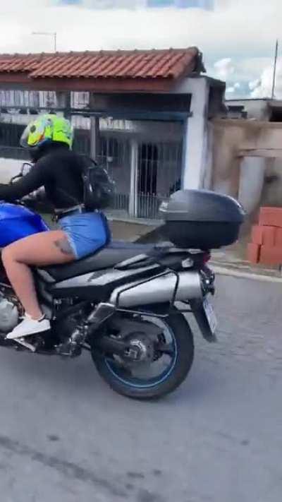 HMC while i am trying to look cute riding a motorcycle and crashing it