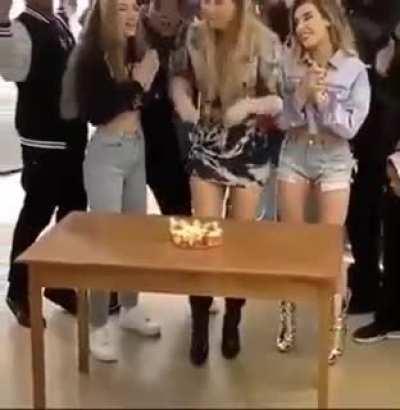 When I see a table, I want to see someone go through it one way or another.