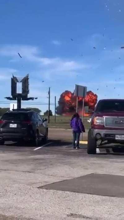 Vintage WWII Planes Collide During Dallas Air Show