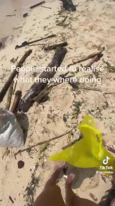 Beach clean