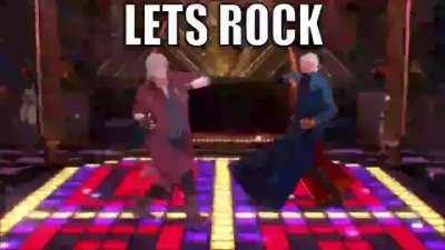 Vergil and Dante have a dance off. (Credit to RG33 for making this)
