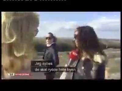 A Zionist bitch enjoys watching Gaza get bombed and wants to see it wiped off the map because 