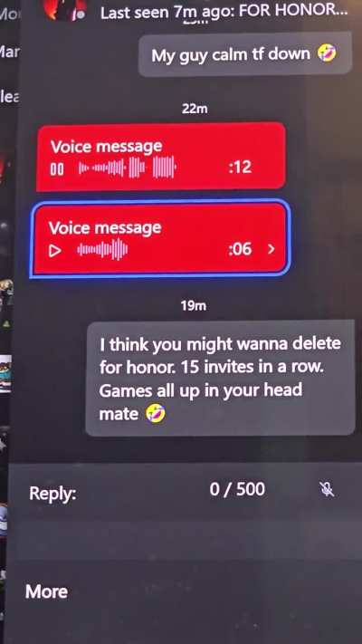 Officially the greatest rant I have ever recieved 🤣. Ignore the format couldnt get it to record on console