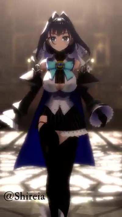 This is a video where Kronii simply approaches rhythmically.