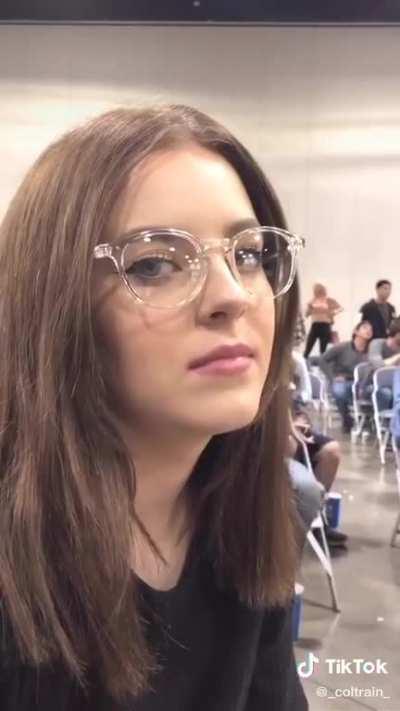 The girlfriend's face