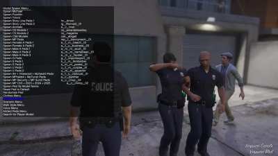 First time seeing this:  While on routine patrol, I randomly came across these 2 cops dancing on a street corner.  I wasn't able to interact with them, so I just decided to join in on their dance session