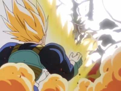 The fact that Cell was walking through the smoke with his fist up and ready 💀