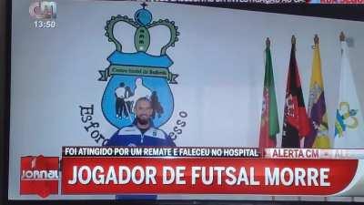 Jogador de futsal do Centro Social de Bufarda morro após defender remate violento