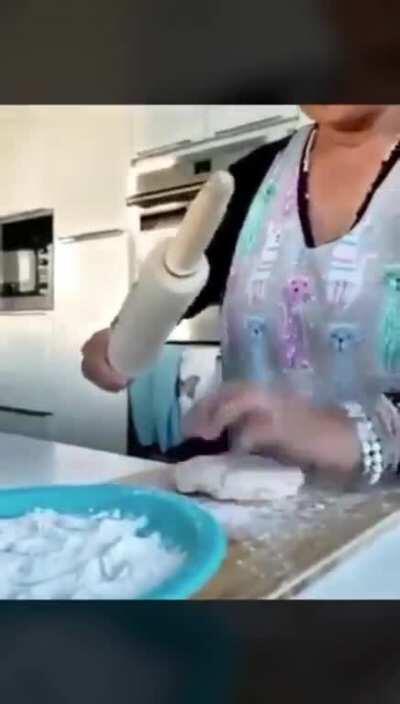 Abuela gets a facial