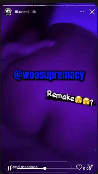 Lil Unchii exposes himself on his story 🤦🏾‍♂️ side note : how tf instagram let that video slide