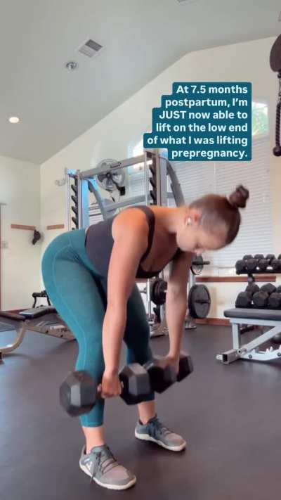 Nicole workout 7.5 mo postpartum