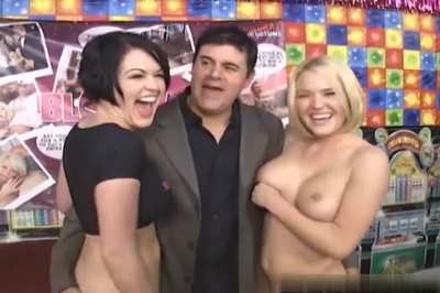 Pornstars Who Are Happen to Be Real Life Sisters Getting Interviewed by The Director