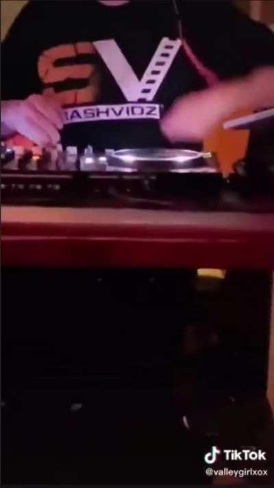 To touch a DJ’s equipment
