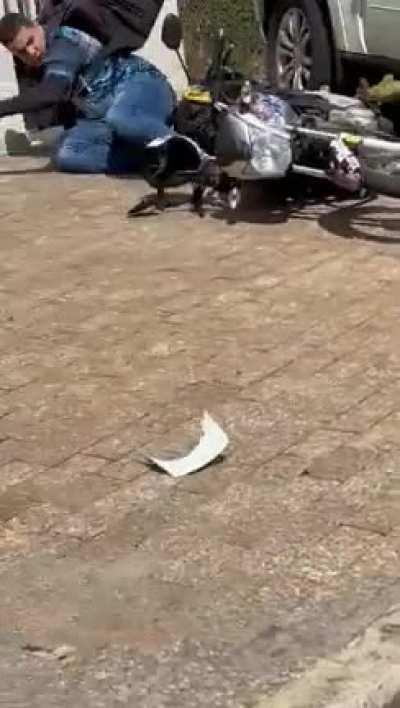 WCGW hitting someone with your helmet