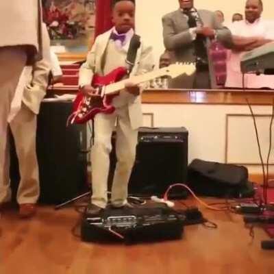 Making his dad proud